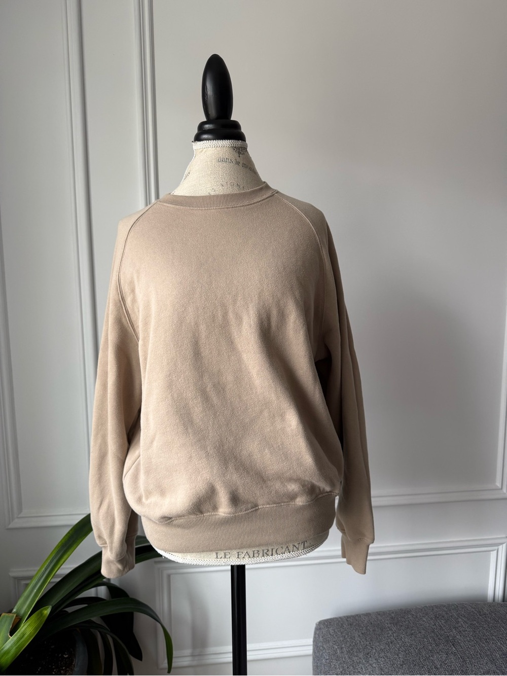 Everyday Crewneck Sweater in Taupe Color